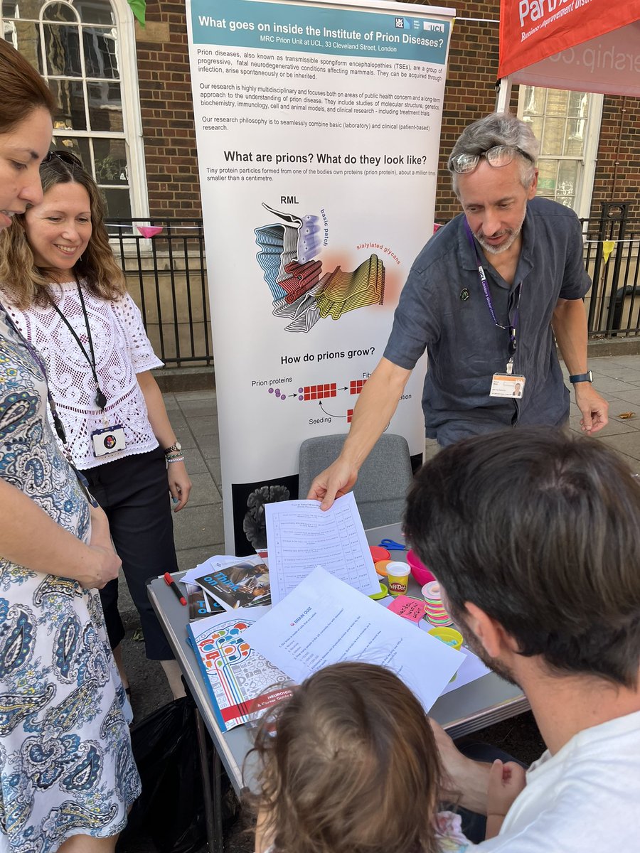 MRC Prion Unit at UCL Institute of Prion Diseases (@mrc_prion) on Twitter photo Having fun at the Fitzrovia FĆŖte while talking about prions and dementia ā complete with Play-Doh brains and DNA necklaces! #ScienceInTheCommunity #DementiaResearch #PrionResearch #UCL #MRC <a href="/UCLBrainScience/">UCL Brain Sciences</a> <a href="/Manekin93273194/">Iryna Benilova</a> <a href="/IoannaChat/">Ioanna-Christina Chatzitheodosiou</a> Having fun at the Fitzrovia FĆŖte while talking about prions and dementia ā complete with Play-Doh brains and DNA necklaces! #ScienceInTheCommunity #DementiaResearch #PrionResearch #UCL #MRC <a href="/UCLBrainScience/">UCL Brain Sciences</a> <a href="/Manekin93273194/">Iryna Benilova</a> <a href="/IoannaChat/">Ioanna-Christina Chatzitheodosiou</a>