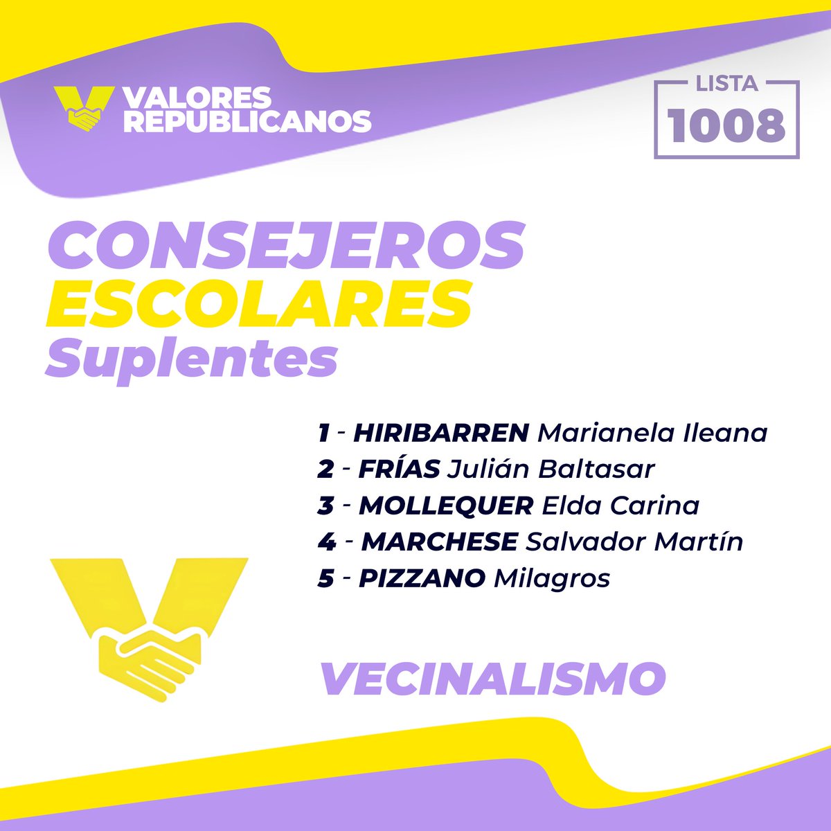 ValoresRepBahia's tweet photo. ✅ Estos somos todos los integrantes de la lista del partido. 

🔜 Pronto vas a ir conociendo un poco más de cada uno de nosotros!

#BahiaVotaVecinalismo #bahia #bahiablanca #vecinalismo #política #elecciones #partido https://t.co/478RLNG5ec