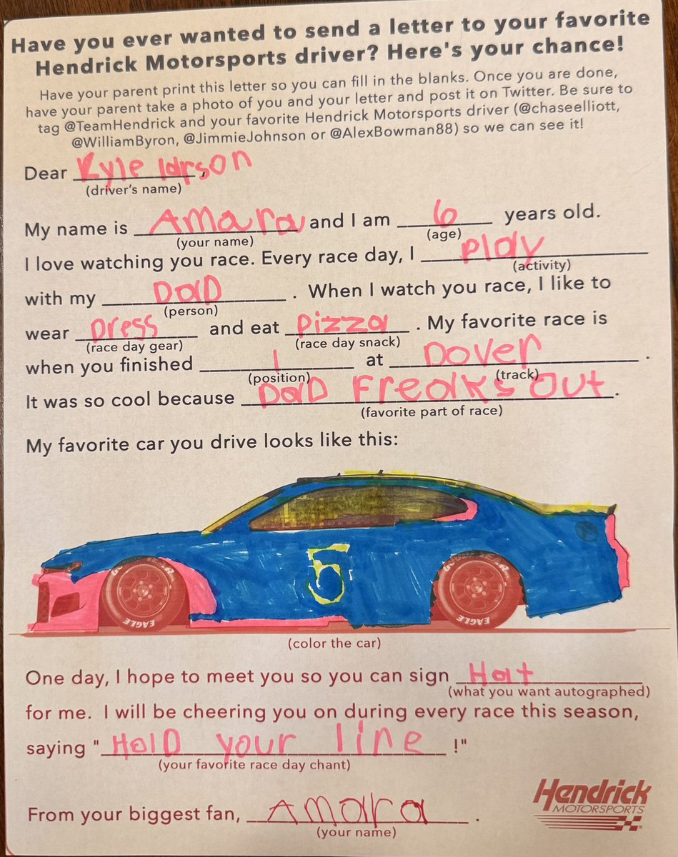 ianbrull's tweet photo. @TeamHendrick @KyleLarsonRacin @NASCAR https://t.co/cQQnJgcIIc