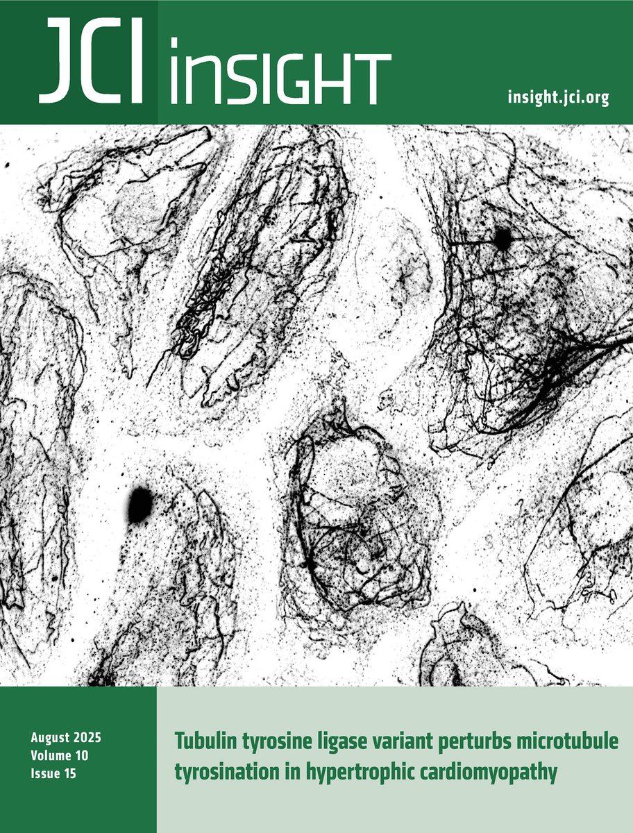 JCI insight (@jci_insight) on Twitter photo ICYMI: The images alone will melt your heart—
This issue’s cover image features work by <a href="/Dhan_inStem/">Dhandapany Perundurai</a>, <a href="/Pratuljain10/">Pratul jain</a>, <a href="/Harshilchittora/">Harshil chittora</a> & team <a href="/DBT_inStem/">iBRIC-inStem</a> on a genetic variant of tubulin tyrosine ligase that perturbs microtubule tyrosination in hypertrophic cardiomyopathy: ICYMI: The images alone will melt your heart—
This issue’s cover image features work by <a href="/Dhan_inStem/">Dhandapany Perundurai</a>, <a href="/Pratuljain10/">Pratul jain</a>, <a href="/Harshilchittora/">Harshil chittora</a> & team <a href="/DBT_inStem/">iBRIC-inStem</a> on a genetic variant of tubulin tyrosine ligase that perturbs microtubule tyrosination in hypertrophic cardiomyopathy: