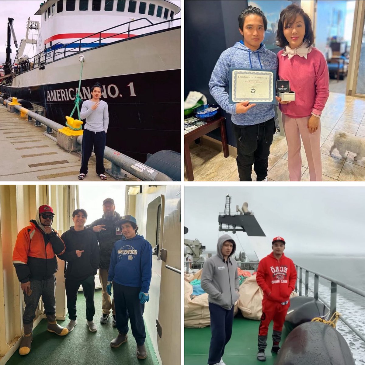 kseuri's tweet image. Recognizing Rotsen Pasion for 8 years of service (a day before his birthday); Rotsen’s FishFinest career started in Unalaska where he was hired and joined the AmericanNo1 in 2017. Today, he’s a processing tech aboard AmericasFinest. Keep up the good work, Rotsen - I’m proud to