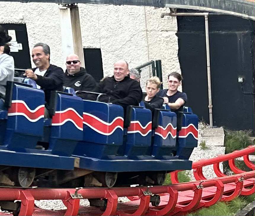 Scott and Steve are up to 70 rides on the Big One today <a href="/Pleasure_Beach/">Pleasure Beach Resort🎢</a> in aid of <a href="/OddBallsFDN/">The OddBalls Foundation</a> raising money and awareness around testicular cancer. 
How close can they get to 100 rides with under 2 hours to go?