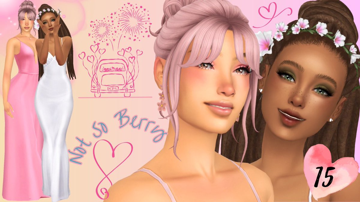 Carrie__Jessica's tweet photo. We’re married!! I love these brides so much, and baby will make 3. 
#TheSims4 #notsoberry

https://t.co/9RweoJsAy3 https://t.co/7qxt2EFLoa