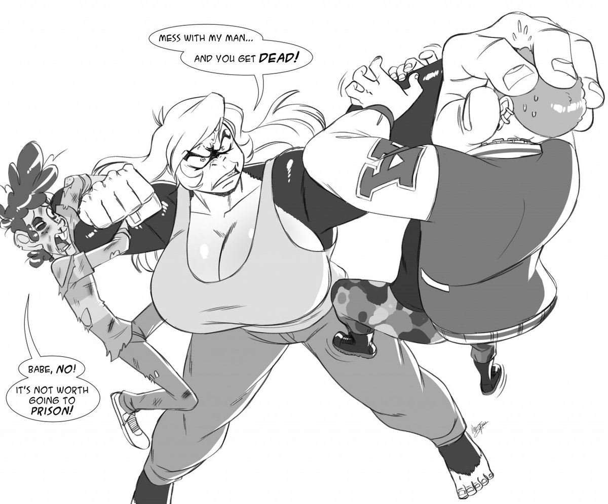 Babe no! Its not worth it! I I don't want you to go to prison!!