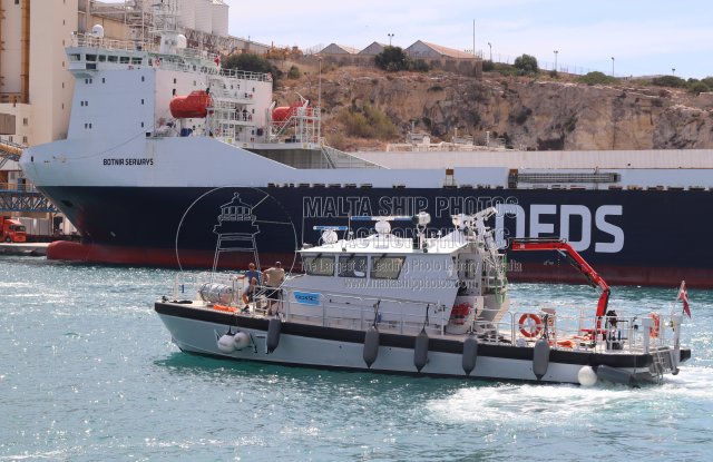 Shipguru's tweet photo. #danishhomeguard #watercraftP2000 #patrolcraft #HJV_HUGIN A 547 #shifting at #grandharbourmalta - 05.08.2025 - https://t.co/nfgboxc3g3 - NO PHOTOS can be used or manipulated without our permission @Gibdan1 @med_shipSpotter @key2med @Frontex @DFDSChnlFreight @WarshipsIFR https://t.co/Yae3pq583n