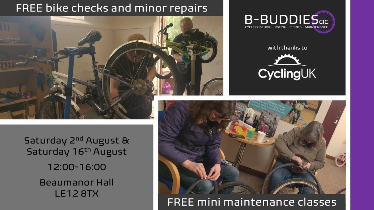 Don't forget that on Saturday we're open 12-4pm plus we're offering FREE bike checks and minor repairs as well as FREE mini maintenance classes! No need to book, just pop in! 🛠️🚲