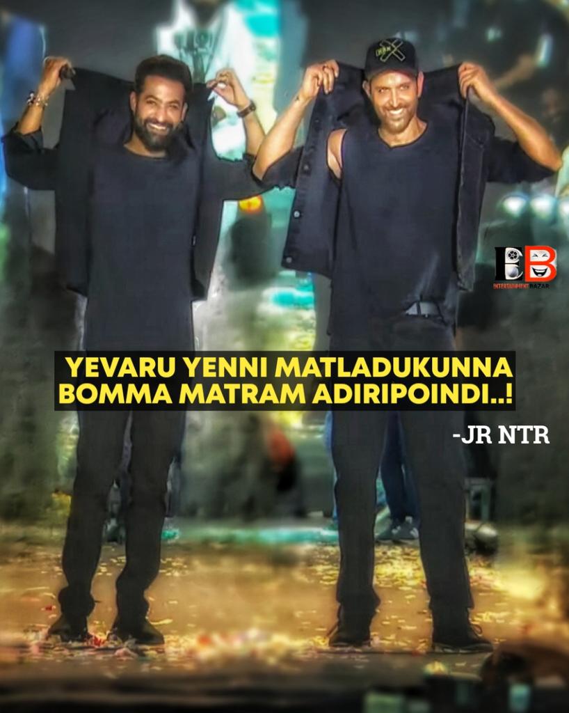 VUDAAI's tweet photo. BIG STATEMENT 🥵🫵
#HrithikRoshan
#JrNTR #War2 
@SitharaEnts @nagavamsi84 @yrf https://t.co/H67Vl2e4yE