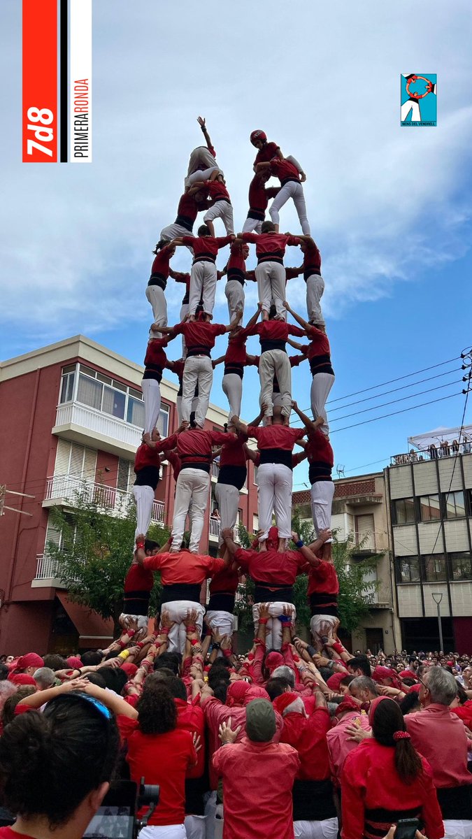 nensdelvendrell's tweet photo. Primera ronda i primer 7d8 que descarreguem a Llorenç a la nostra història!!!

#SOM #castells #actuemambelcor🫀 https://t.co/65QTy6To8Z