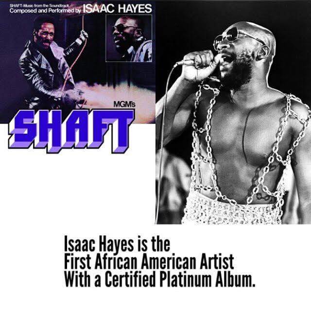 BlkHistStudies's tweet image. #BlackHistory Fact: Isaac Hayes "Shaft" is the first certified Platinum Album by an African American Artist. #BlackBoyJoy #IsaacHayes