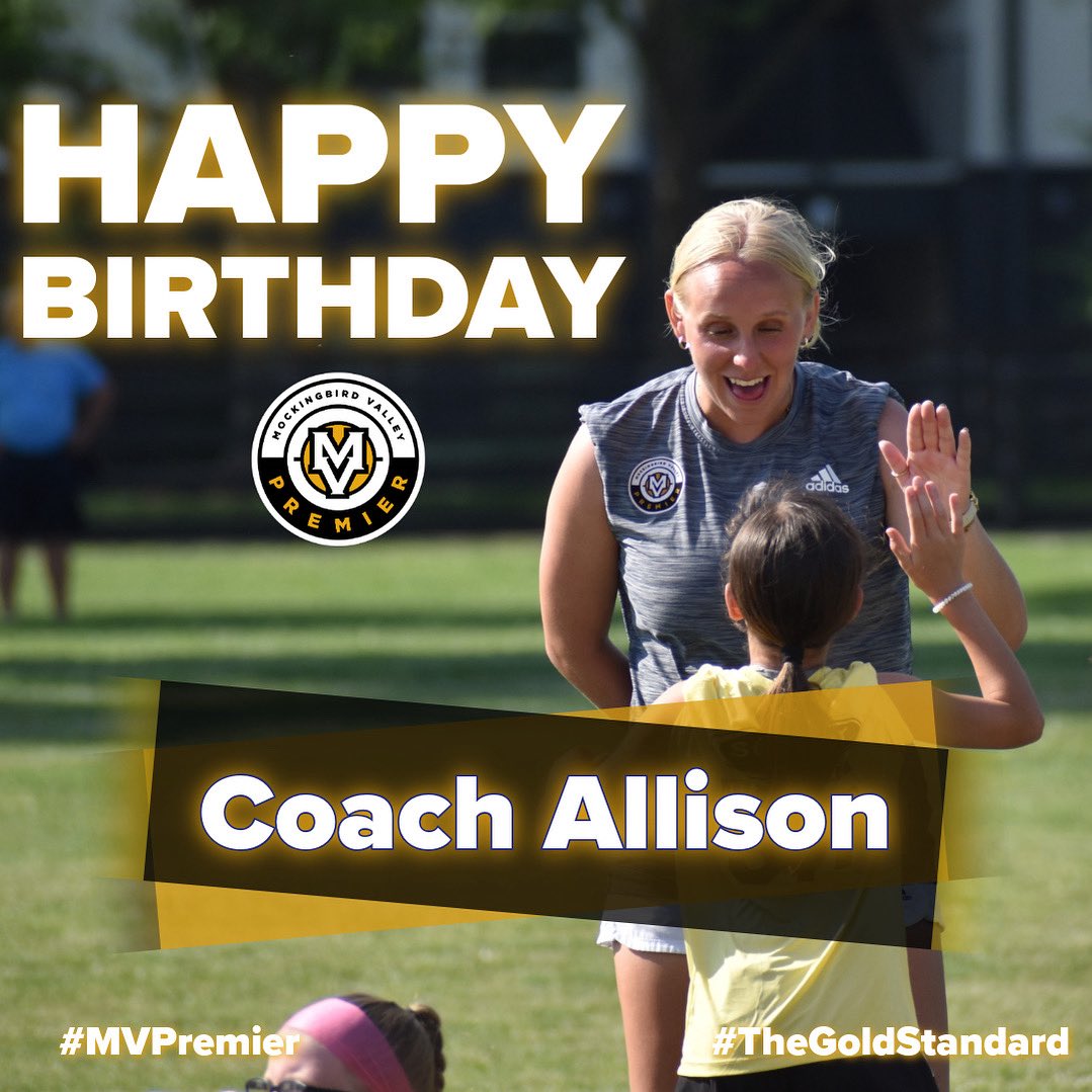 🎉🎊HAPPY BIRTHDAY🎊🎉 Coach Allison! We hope you have the best day and the most amazing year ahead!