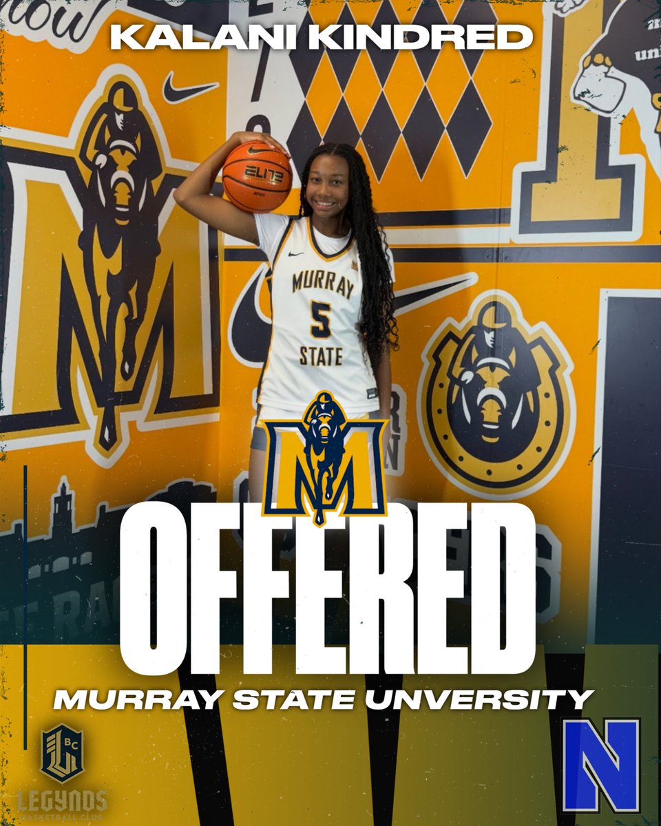 Kalani Kindred (@ohhh_kalani) on Twitter photo After a great conversation with Coach Rechelle Turner , I am blessed to say I have received an offer from Murray State University! Thank you to all the coaching staff <a href="/CoachJessieB/">Jessie Brown</a> <a href="/LEGYNDSWBB/">LEGYNDS Basketball Club WBB</a> After a great conversation with Coach Rechelle Turner , I am blessed to say I have received an offer from Murray State University! Thank you to all the coaching staff <a href="/CoachJessieB/">Jessie Brown</a> <a href="/LEGYNDSWBB/">LEGYNDS Basketball Club WBB</a>