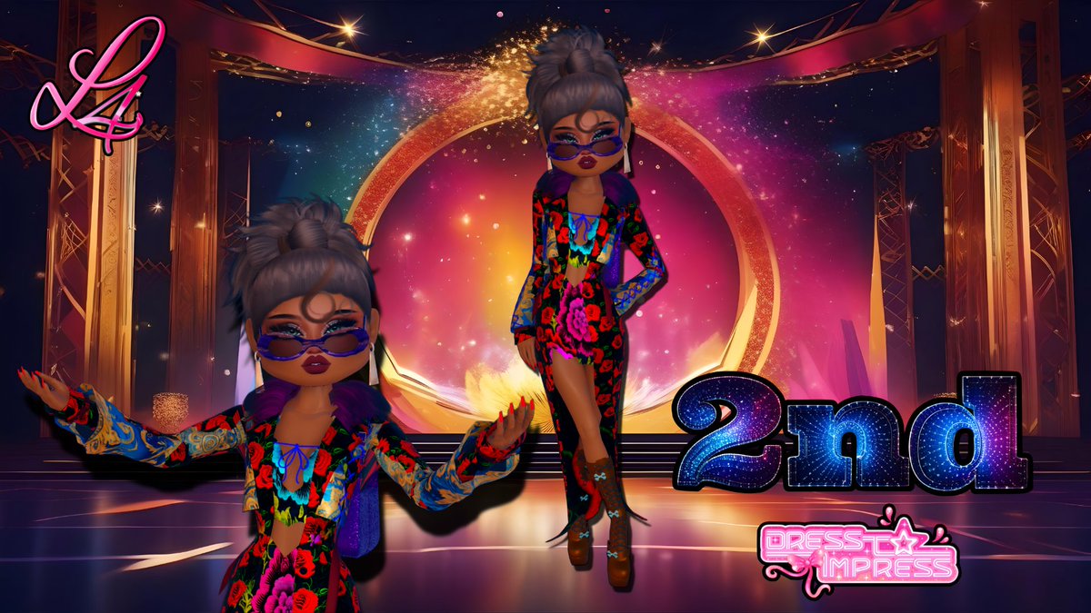 Luna4ura's tweet photo. Radiant Maximalist Glory: 2nd Place Dress Impress Star!  #Maximalist  #DressImpress  #2ndPlace  #StyleStar  #FashionVibes https://t.co/w0aiowrIOM