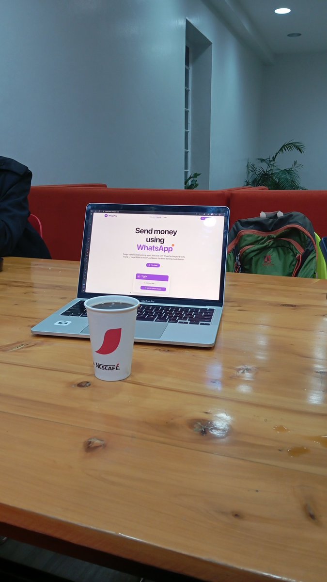 We just bought our first coffee with whappay on WhatsApp 😍