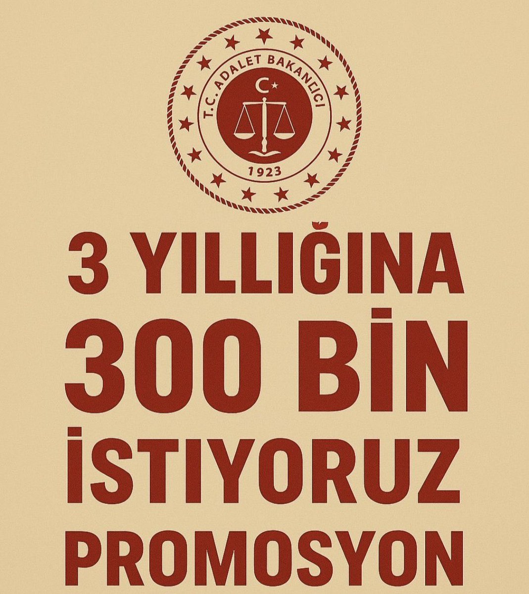En az 300 bin verecek olan bankayla imza atarız. Artık 3-5 kuruş verip bizi 3 yıl oyalayamazsınız ! 
#AdaletBakanlığıTekSes300Bin 

<a href="/VakifBank/">VakıfBank</a> <a href="/ziraatbankasi/">Ziraat Bankası</a> <a href="/Halkbank/">Halkbank</a> <a href="/isbankasi/">İş Bankası</a> <a href="/GarantiBBVA/">Garanti BBVA</a> <a href="/YapiKredi/">Yapı Kredi</a> <a href="/Akbank/">Akbank</a> <a href="/albarakacomtr/">Albaraka Türk</a> <a href="/qnbtr/">QNB Türkiye</a> <a href="/kuveytturk/">Kuveyt Türk</a> <a href="/DenizBank/">DenizBank</a> <a href="/HSBC_TR/">HSBC Türkiye</a>