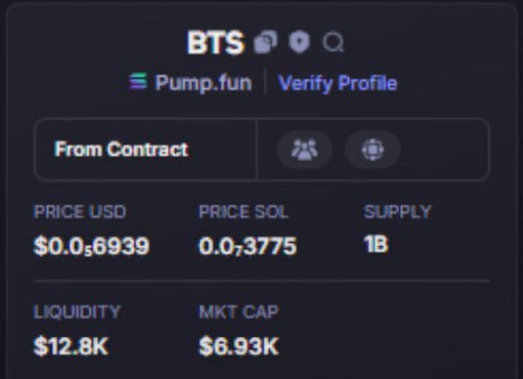 SeedSummoner's tweet photo. $BTS lit up my private TG early π
π From just $6.9K MC β pure alpha before the crowd πΌπ₯
β
Token: Chart Killer
βοΈ Network: #Solana
The next breakout gem drops first in my VIP TG β be early ππ https://t.co/W89ybNiX8D