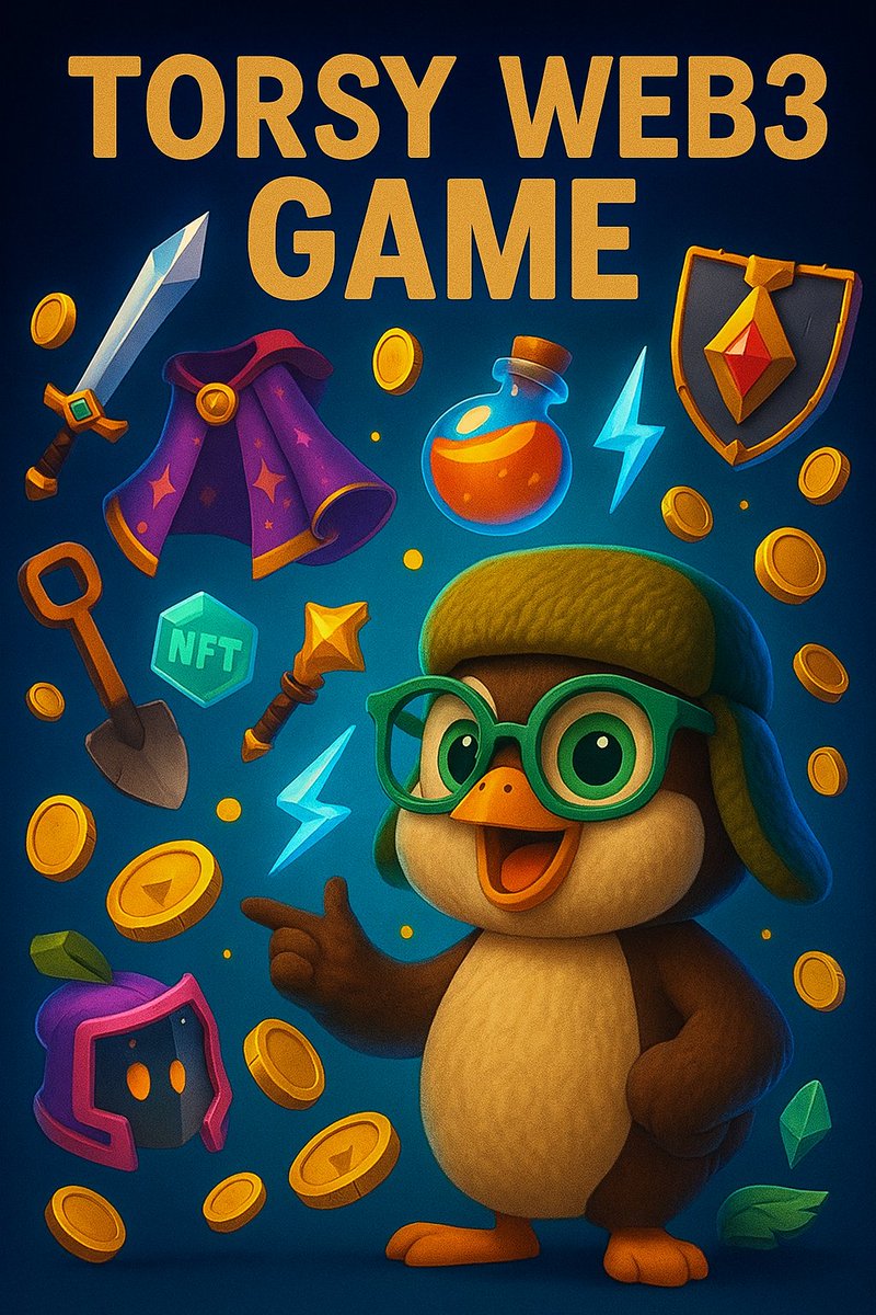 In the #Torsy Web3 Game, nothing is “just for show” — it’s all treasure. 🐧💎
NFTs, skins, levels, heroes, tools, weapons, magic spells, potions… every piece you collect holds real value you can trade, upgrade, or flaunt across chains. 🌐🔥
Play smart. Earn big.
#GAMING #P2E