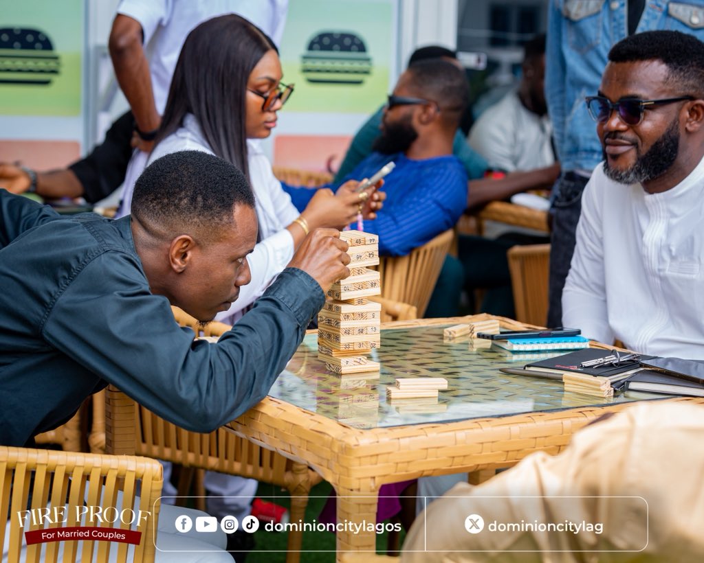 dominioncitylag's tweet photo. The singles were not left out in the fun today, they had time to mingle and play some games.
#DominionCity #DCLagosHq #ThriveSeries #FireProof #Communication #SundayService https://t.co/P55Mr5LCZ4
