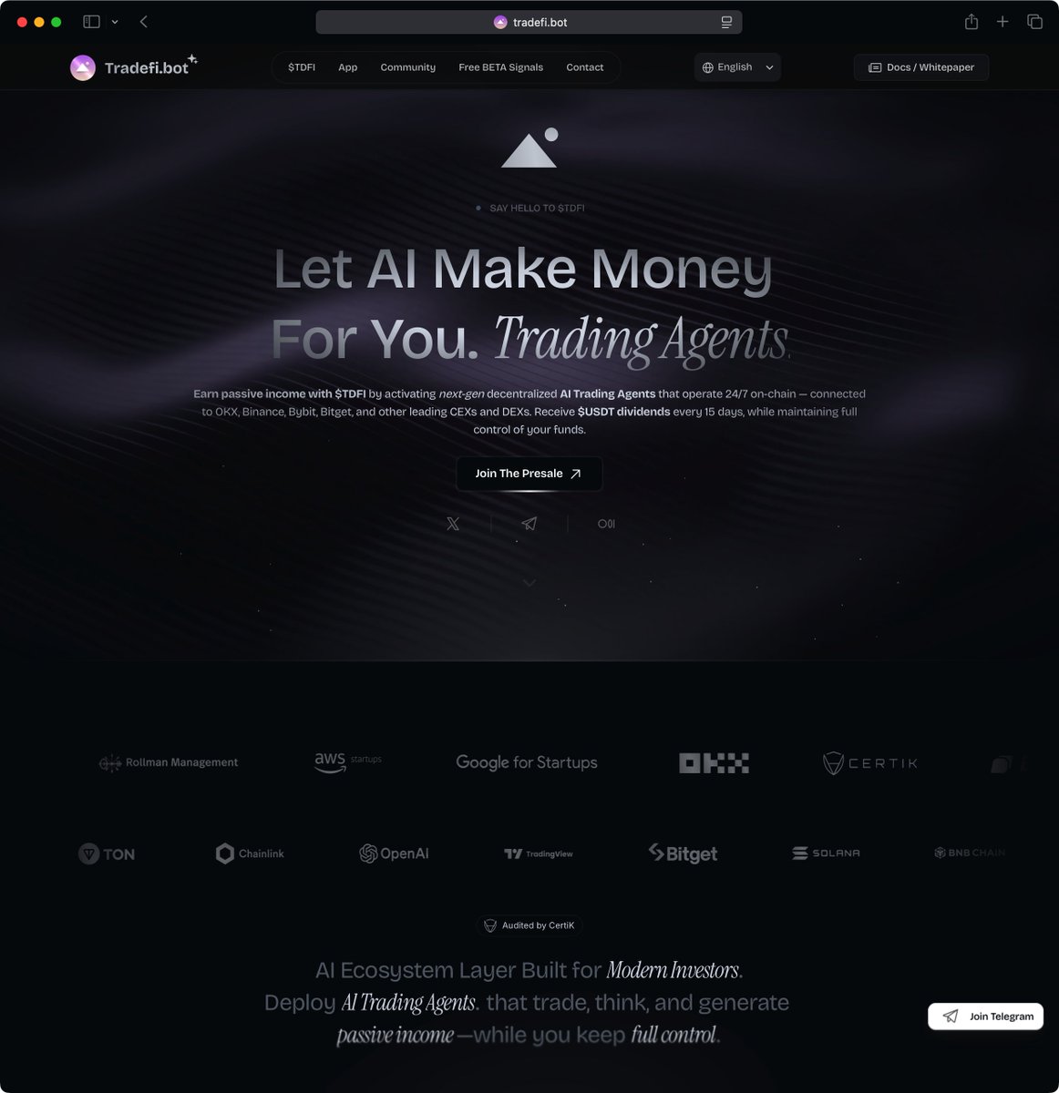 Tradefi.global | AI Trading Agents tweet media