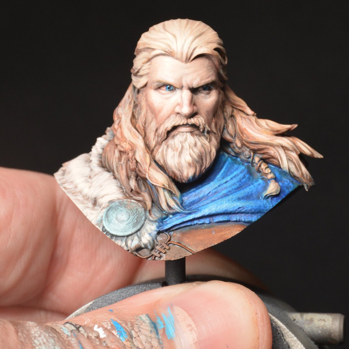 phdadd's tweet photo. Gröek from Epica Tales. This was for the twitch class instructed by Swinson and Borja. For a single day I was quite pleased.

#groek #epicatales #minibust #miniaturepainting #Hobby https://t.co/rCABz4GuI1