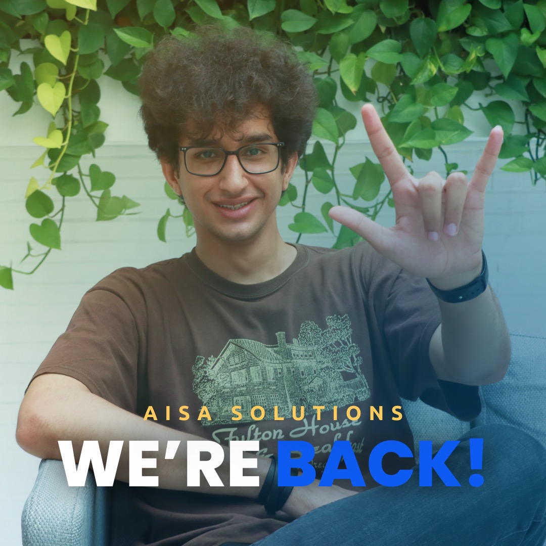 AISA_Solutions's tweet photo. 👋🏻 Hello everyone! AISA is back!

We’re proud to announce we’re back on social media, posting updates every week.

We’ve been quiet here for a while, but we assure you, our solutions were developing nonstop!

Stay tuned! 😁🤟🏻

#AISA #aisa #AISA_Solutions #AI #DeafAwareness https://t.co/4EhkE4lHVt