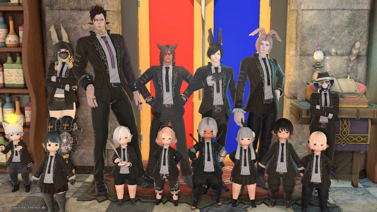 hemhem_ffxiv's tweet photo. #FOFR ユニフォーム撮影会( •̀ •́ゞ
ゆるSS勢のマヒア役職はなんだろ❔ https://t.co/2KBAeuWzD3