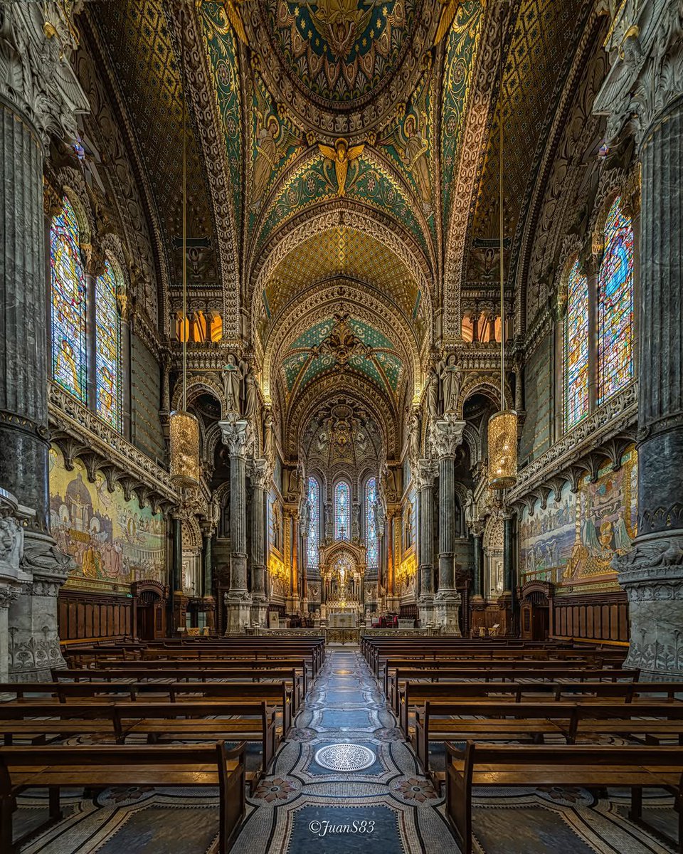 archi_tradition's tweet photo. Basilica of Notre Dame of Fourvière, Lyon 🇫🇷 https://t.co/hhN1CXAEX0