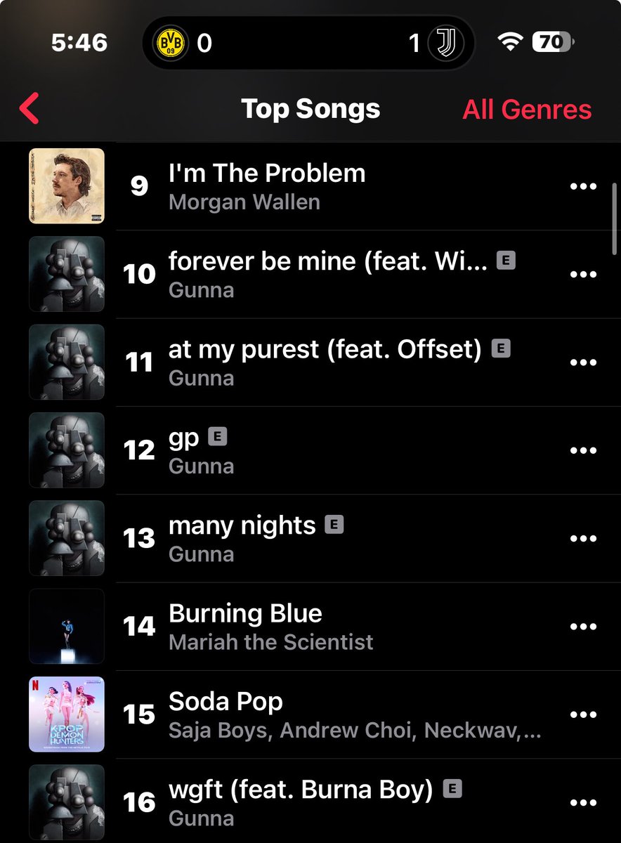 Gunna — “Forever Be Mine (ft. Wizkid)” has entered the Top 10 on US Apple Top Songs Chart! 🇺🇸