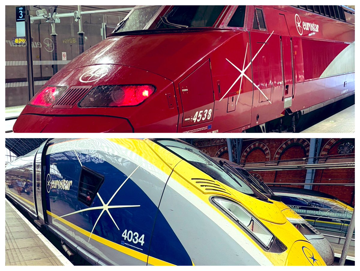 Passion <a href="/Eurostar/">Eurostar</a> <3

🚄💙💛❤️🤍 Ils n’étaient pas faits pour se rencontrer, pas nés pour le même voyage.
L’un a vu Bruxelles, Amsterdam et Cologne.
L’autre file vers Londres sous la mer. 🌊
Aujourd’hui, ils portent le même nom : Eurostar.

#TrainTravel #Eurostar #Railfans