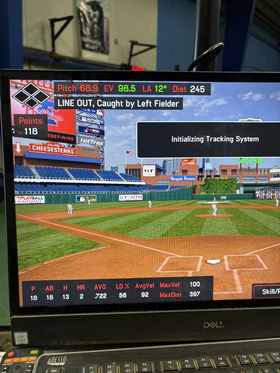 PMPHitting_Todd's tweet image. 2027 Sutton Dvorak focused on sequencing today. EV up to 100, average EV of 92, and max distance 397 ft 💪🏻 @Sutton0924
