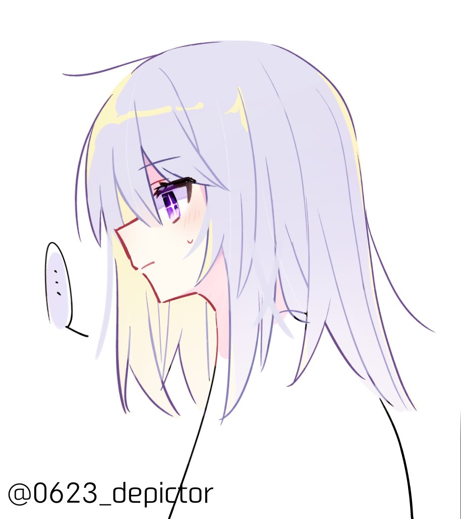 0623_depictor's tweet photo. しばらく描いていなかったため横顔の練習 https://t.co/xFYqsFxVxs