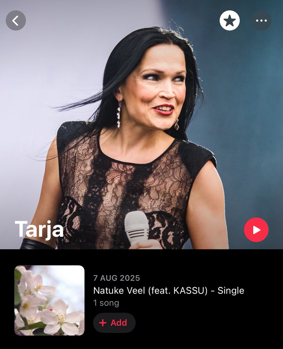 evilqueencendy's tweet photo. @tarjaofficial Hi Tarja and Staff! On Apple Music, I keep on receiving notifications for new Music from Tarja but it is always from another artist and it also shows under your profile. Can you check? https://t.co/Zk9diyuaev