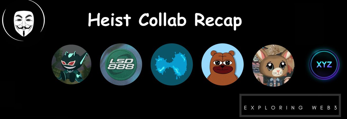 HeistDAO's tweet photo. 🔥HeistDAO Collab Recap🔥

Our community scored collabs with @Hypaos,
@LSD888onhypeevm, @Illiquid_nft, @Bearycoin, @digitrabbits &amp; @AgentXYZ_ai

✨Some of the sharpest plays in the space
✨The Grind doesn’t stop, the Ws don’t slow down https://t.co/omGWIkrG4W