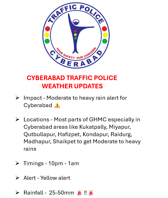 Cyberabad Traffic Police tweet media