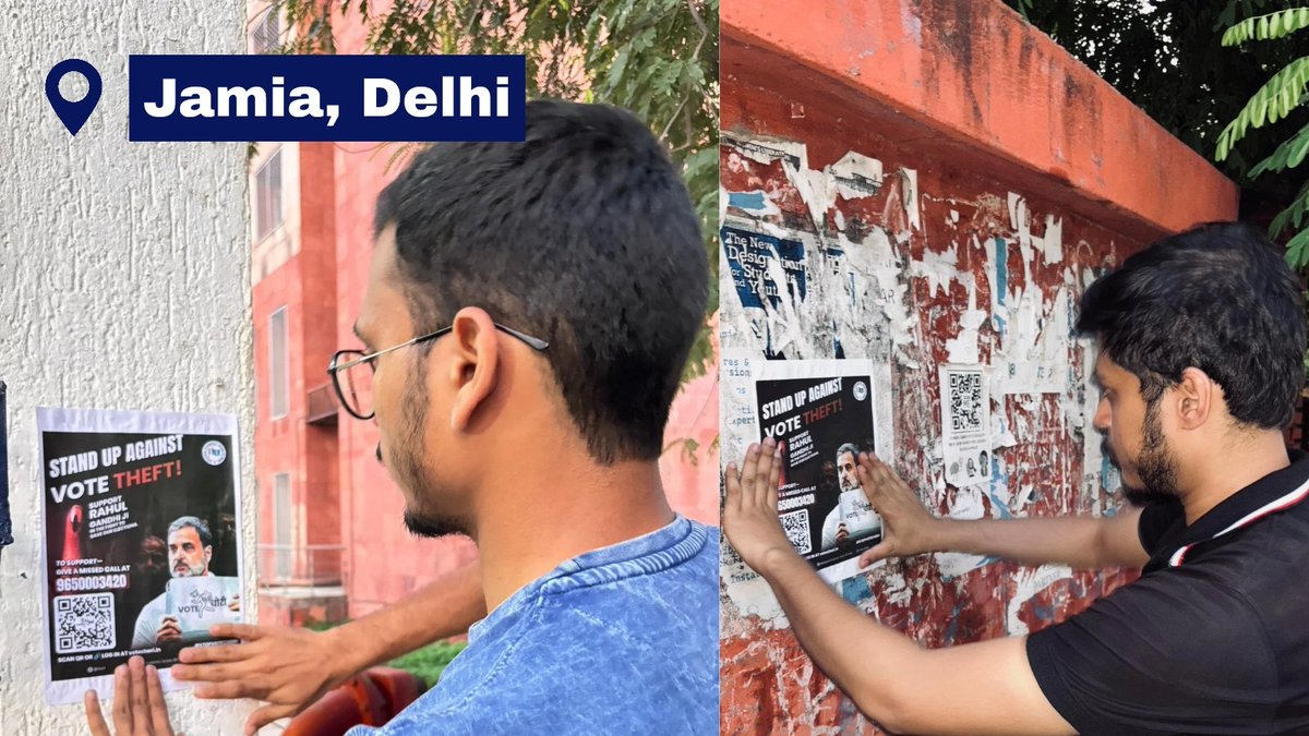 varunchoudhary2's tweet photo. वोट चोरी के खिलाफ दिल्ली से लेकर बनारस तक के स्टूडेंट्स नेता विपक्ष @RahulGandhi जी के साथ खड़े हो रहे है।

शुरुआत हो चुकी है, NSUI मजबूती से हर यूनिवर्सिटी - कॉलेज में कैंपेन करेगी और वोट चोर बेनकाब होंगे।

EC और BJP का Compromised Election System अब छात्र बर्दाश्त नहीं करेंगे। https://t.co/CVujO1AoeY