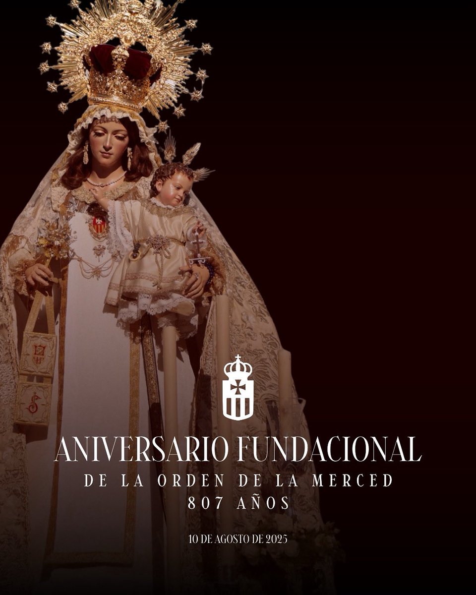 Hermandad Despojado y Caridad de Salamanca (@hdespojado) on Twitter photo #MERCED | Celebramos hoy el 8️⃣0️⃣7️⃣ aniversario fundacional de la Orden de la Merced, con la que compartimos carisma y misión.
Ocho siglos y más de amor liberador, de servicio a los más necesitados y de fidelidad al Evangelio.
Que este legado siga inspirando nuestro camino. #MERCED | Celebramos hoy el 8️⃣0️⃣7️⃣ aniversario fundacional de la Orden de la Merced, con la que compartimos carisma y misión.
Ocho siglos y más de amor liberador, de servicio a los más necesitados y de fidelidad al Evangelio.
Que este legado siga inspirando nuestro camino.