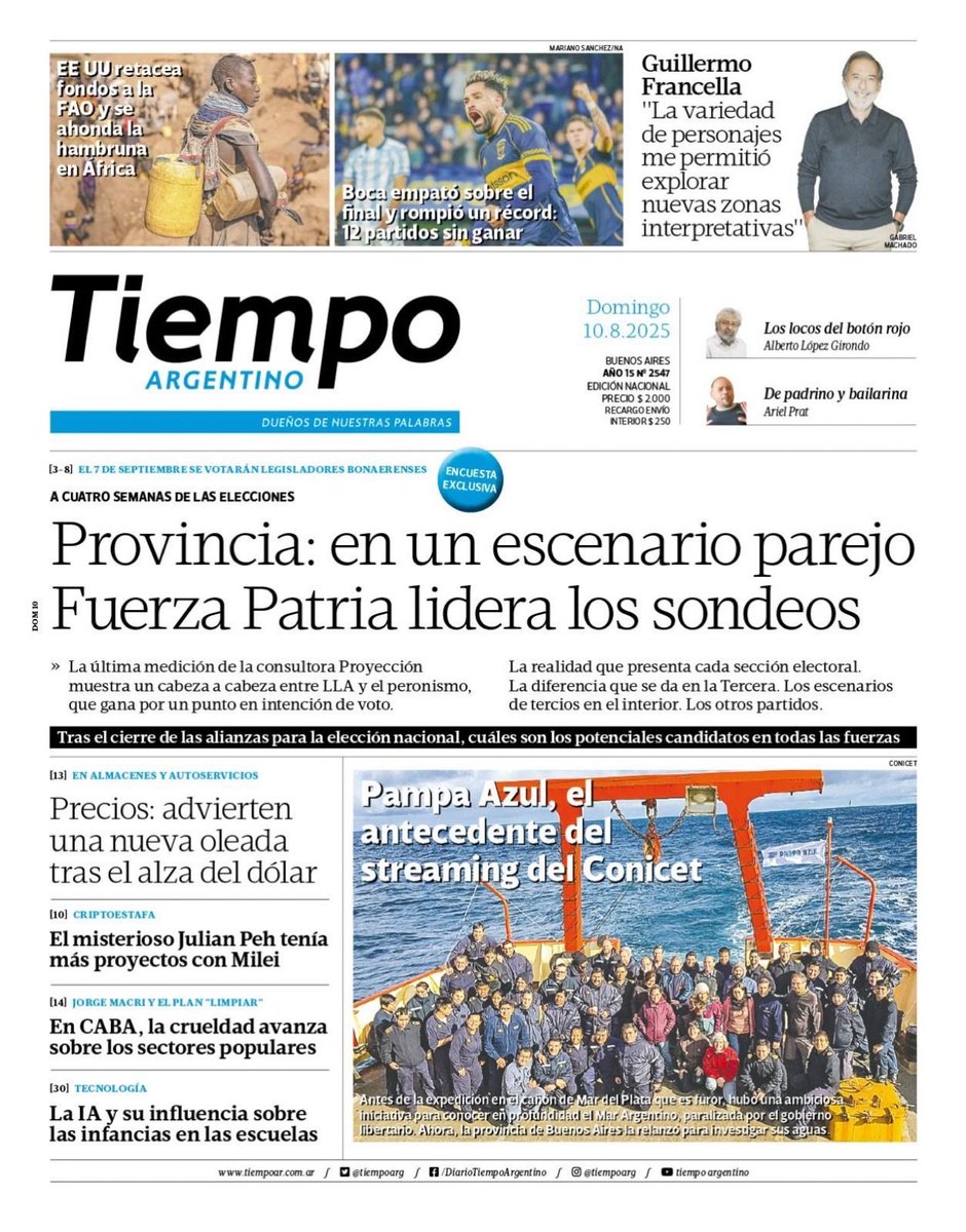 Eric Calcagno (@ericcalcagno) on Twitter photo Después del streaming del CONICET frecuente #TiempoArgentino. Descolla <a href="/Ragendorfer/">Ricardo Ragendorfer</a> en “la arrepentida que sabe demasiado”, verdadero viaje al fin de la noche mileísta. Y todos los análisis locales e internacionales que bien valen comprar, leer, difundir y apoyar #TiempoArgentino Después del streaming del CONICET frecuente #TiempoArgentino. Descolla <a href="/Ragendorfer/">Ricardo Ragendorfer</a> en “la arrepentida que sabe demasiado”, verdadero viaje al fin de la noche mileísta. Y todos los análisis locales e internacionales que bien valen comprar, leer, difundir y apoyar #TiempoArgentino