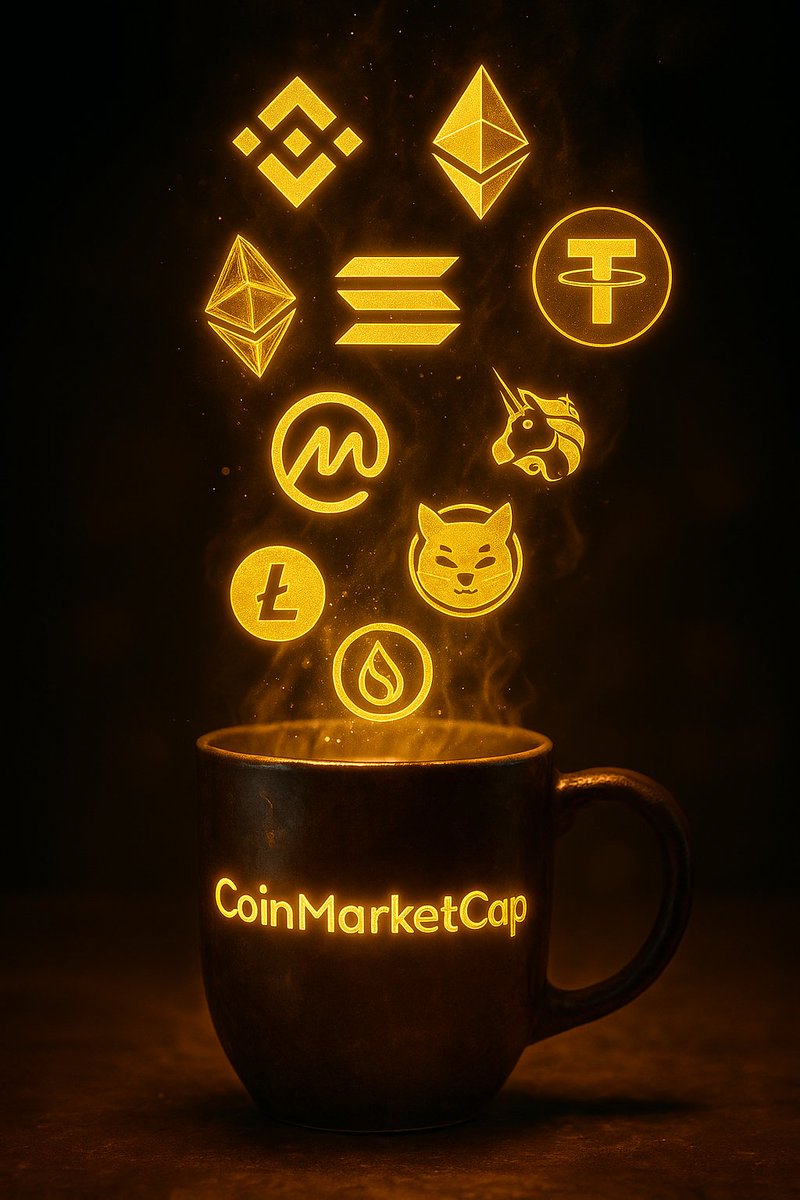 CoinMarketCap's tweet photo. Your daily brew ☕ https://t.co/3sli9e4Qmc