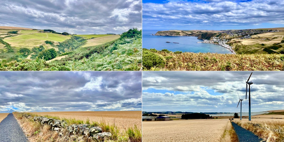 Today, Gardenstown💙 #walking #hiking #gardenstown #gamrie #stjohnschurch #denofafforsk #homehead #aberdeenshire #walkingaberdeenshire