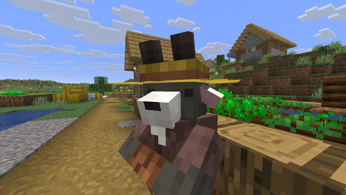 Radiati0nal's tweet photo. shoutouts to this minecraft resource pack that turns villagers into goats https://t.co/8NDQAOcEzr