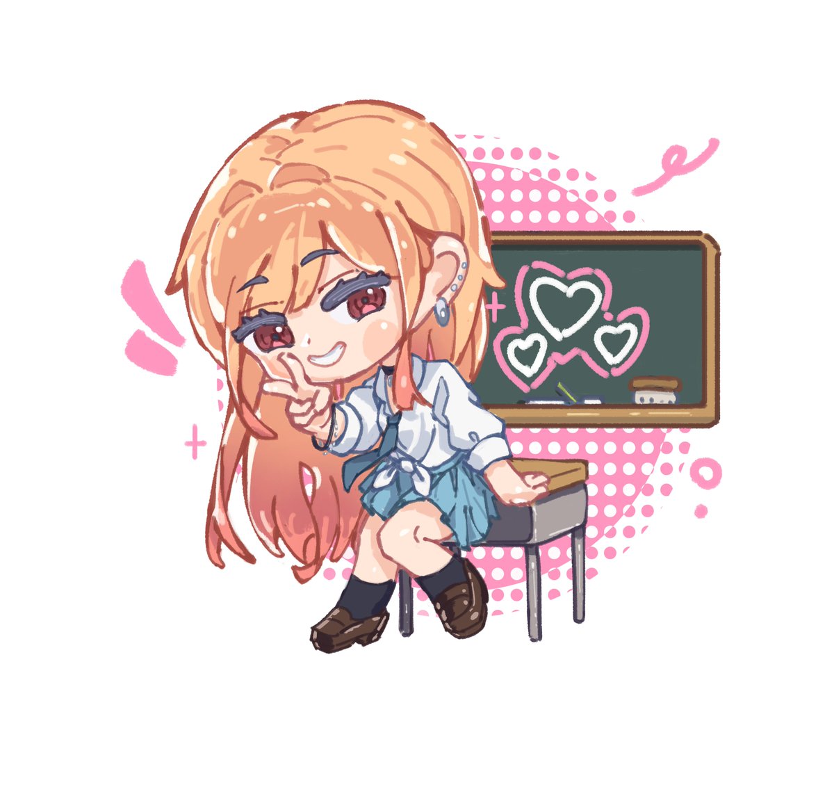 SuikkaGcy's tweet image. I thought it would probably take a month to reach 100 followers🥲. Thanks to everyone, I &apos;ve reached 100 followers today. I&apos;ll continue uploading my content!🫶🫶
#着せ恋 #MarinKitagawa #moots #art #smallartist #artmoots #fanart #illustration #AnimeArt #MyDressUpDarling #chibiart