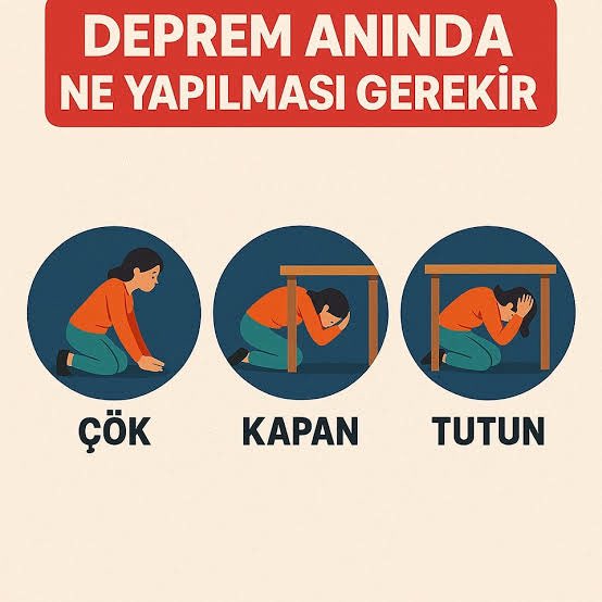 CEVKA_'s tweet photo. İstanbul, İzmir ve daha bir çok ilimizde hissedilen bir deprem oldu. Deprem anlarında yapılması gerekenleri unutmayalım. #deprem https://t.co/R9sbsPZfcI
