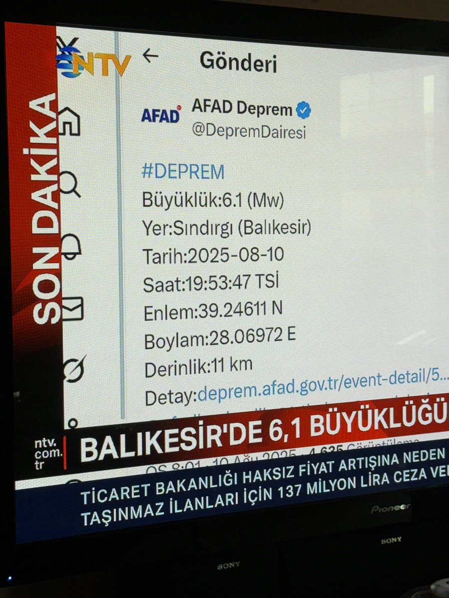 #Deprem İstanbul’dan hissettik