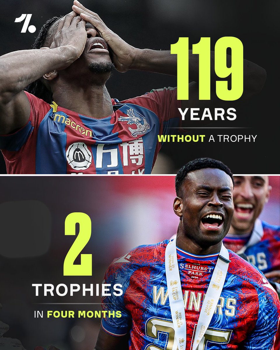 Crystal Palace have put trophies into their DNA in 2025 😮‍💨🧬🏆