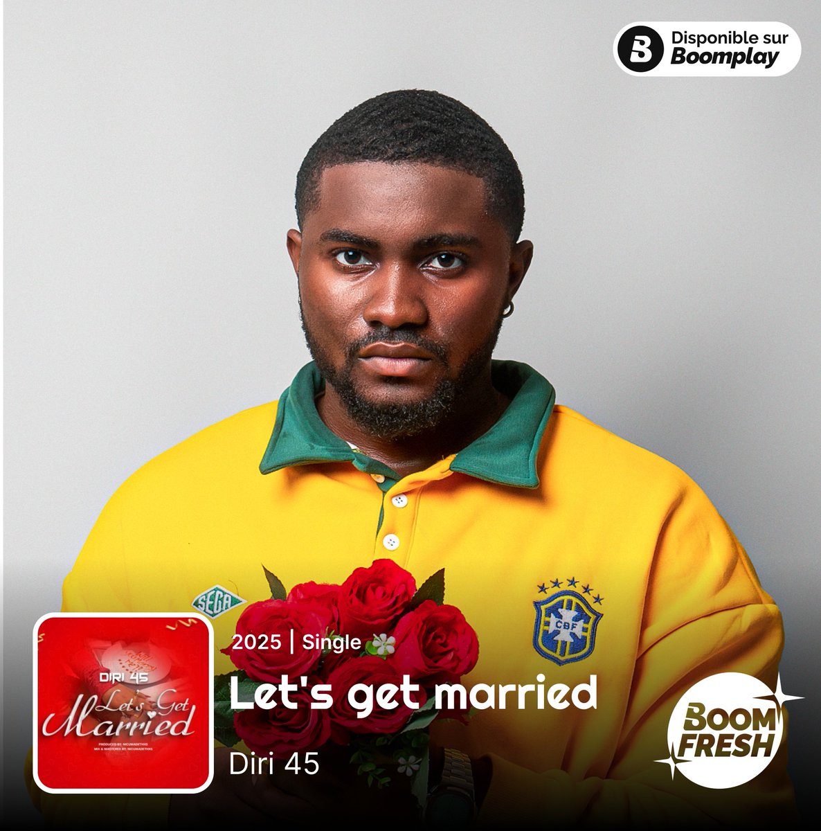 boomplaymusicfr's tweet photo. 💍 "Let's Get Married" une expression magnifique d’un amour à vie. Écoutez le nouveau single inspiré par la force de l’amour vrai, de @45Diri, sur Boomplay: https://t.co/eaIYcMPvKA

#Boomplay #Diri45 #Letsgetmarried https://t.co/1tF4kf5HiZ