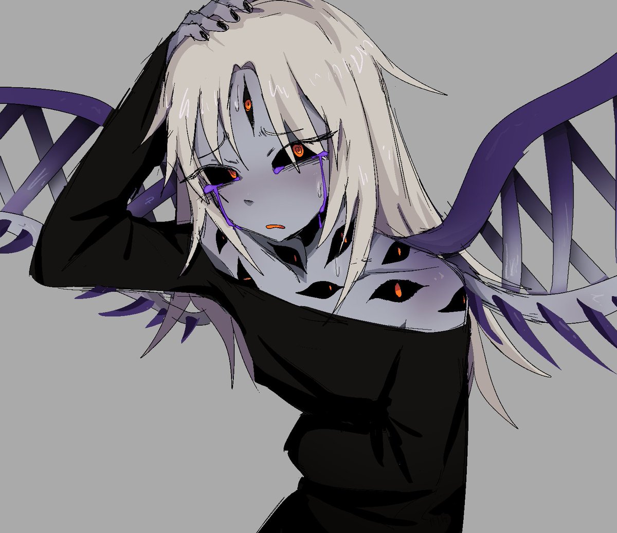 voidsentflame's tweet image. commissioned another aria drawing again shoutout @dustbinrat my goat thank you for bringing her to life 🤍