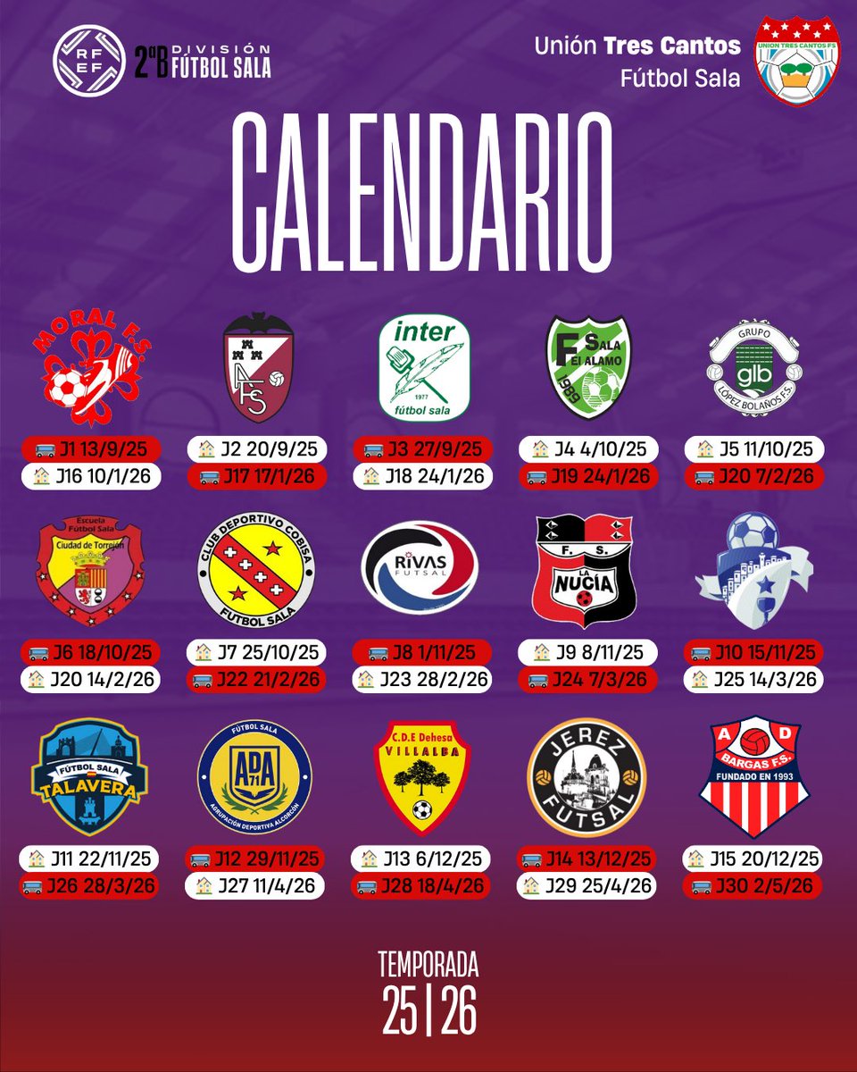 union3cantosfs's tweet photo. 🗓️ 𝐂𝐀𝐋𝐄𝐍𝐃𝐀𝐑𝐈𝐎

Ya tenemos grupo y calendario para una nueva temporada en 2ªB. Volvemos a estar encuadrados en el grupo IV y recibiremos en La Luz a equipos Madrileños, Extremeños, Castellano-Manchegos y Valencianos. https://t.co/ju2U7mv57E