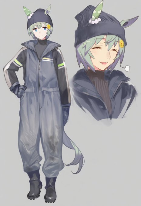 #大人ウマ娘シリーズ セイウンスカイ 現役引退後祖父のツテで釣りチューバーでまったりやるという方針だったのだが、釣り人もとい漁師としての才能があったのかふと気が付くと遠泳漁業で世界中を駆け巡るようになる。仕事の都合上滅多に帰らないがニシノフラワーとはSNSで仲良くしているようだ。