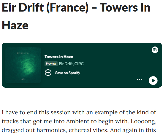 Lovely words on beatradar about "Towers In Haze" on beatradar 💚
beatradar.com/2025/08/ambien…

<a href="/Beatradar/">Beatradar Music Blog</a> 

#ambient
#drone 
#atmospheric
#ethereal 
#scifimusic
#relaxingmusic