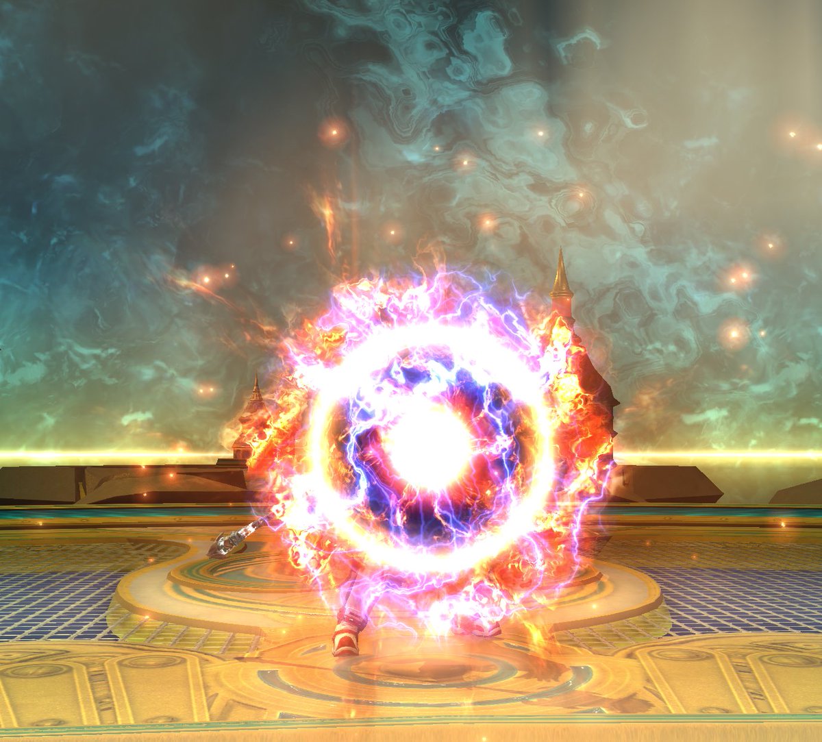 I bet we can defeat him with one mighty strike! Hit him as hard as you can! No fear! JUST GUTS!

|Limiter Removal, engaged!|

Universe hero... NOVA FINISH!