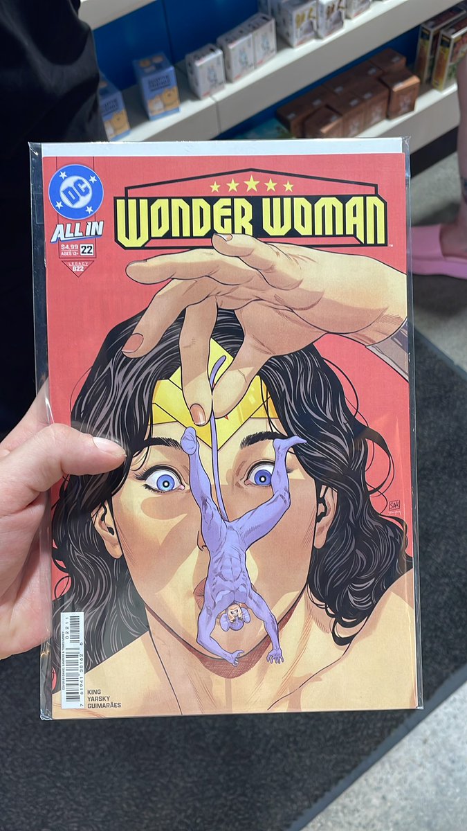 Have yall tapped in with this all in wonder woman giantess cover???